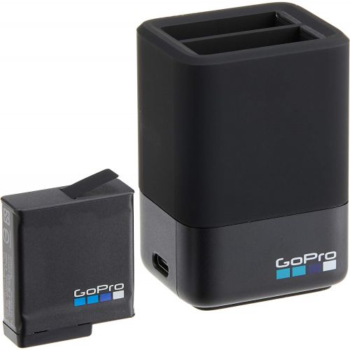 고프로 GoPro Dual Battery Charger + Battery for HERO7/HERO6 Black/HERO5 Black (GoPro Official Accessory)