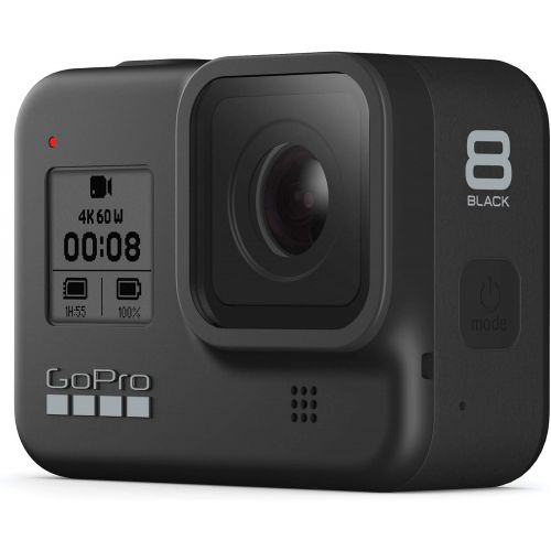 고프로 GoPro HERO8 (Hero 8) Action Camera (Black) with Premium Accessory Bundle Includes: SanDisk Extreme 32GB microSDHC Memory Card, 2x Spare Battery, Dual Battery Charger, Underwater L