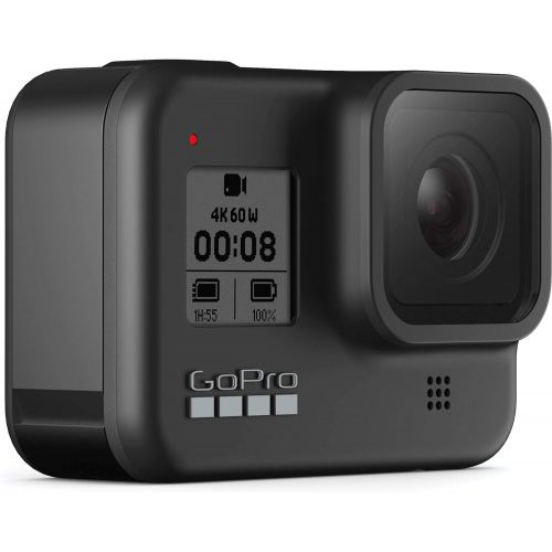 고프로 GoPro HERO8 (Hero 8) Action Camera (Black) with Premium Accessory Bundle Includes: SanDisk Extreme 32GB microSDHC Memory Card, 2x Spare Battery, Dual Battery Charger, Underwater L