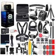 GoPro HERO8 Black Digital Action Camera - Waterproof, Touch Screen, 4K UHD Video, 12MP Photos, Live Streaming, Stabilization - with 64GB Memory Card and 50 Piece Accessory Kit - Fu
