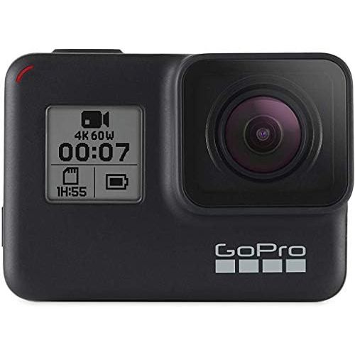 고프로 GoPro HERO7 Black  Waterproof Action Camera with Touch Screen 4K Ultra HD Video 12MP Photos 720p Live Streaming Stabilization