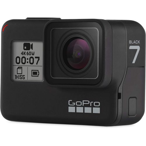 고프로 GoPro HERO7 Black  Waterproof Action Camera with Touch Screen 4K Ultra HD Video 12MP Photos 720p Live Streaming Stabilization