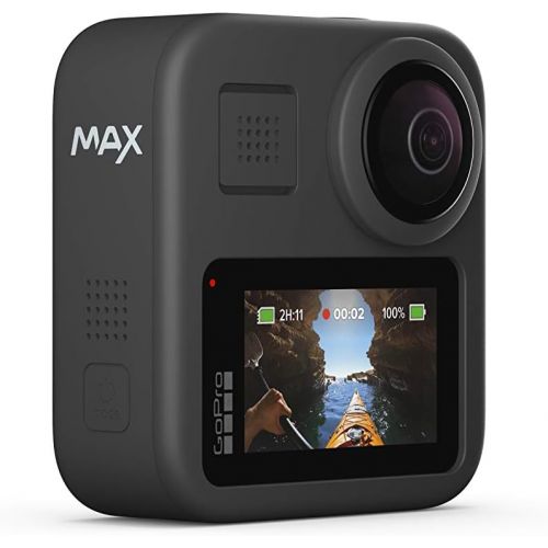 고프로 GoPro MAX  Waterproof 360 + Traditional Camera with Touch Screen Spherical 5.6K30 HD Video 16.6MP 360 Photos 1080p Live Streaming Stabilization