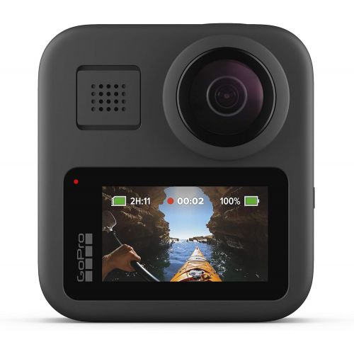 고프로 GoPro MAX  Waterproof 360 + Traditional Camera with Touch Screen Spherical 5.6K30 HD Video 16.6MP 360 Photos 1080p Live Streaming Stabilization