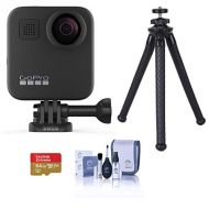 GoPro MAX 360 Action Camera - Bundle with 64GB MicroSDXC Card, FotoPro UFO 2 Flexible Tripod, Cleaning Kit