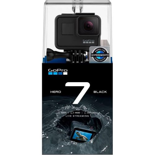 고프로 GoPro HERO7 Hero 7 Waterproof Digital Action Camera with 16GB microSD Card Base Bundle (Black)