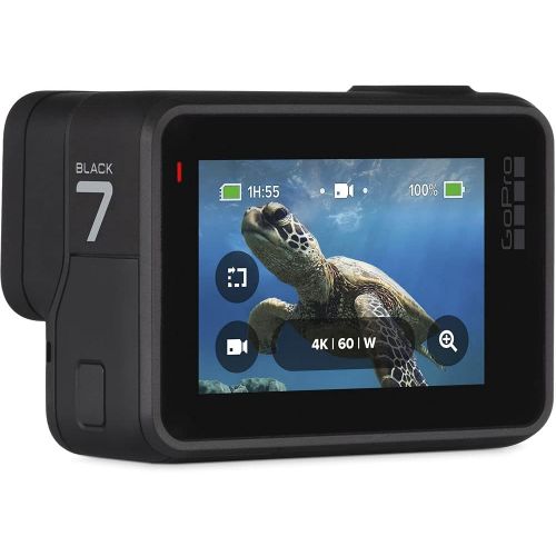 고프로 GoPro HERO7 Hero 7 Waterproof Digital Action Camera with 32GB Card + Tripod Standard Bundle (Black)