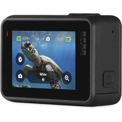 고프로 GoPro HERO7 Hero 7 Waterproof Digital Action Camera with 64GB microSD Card Advanced Bundle (Black)