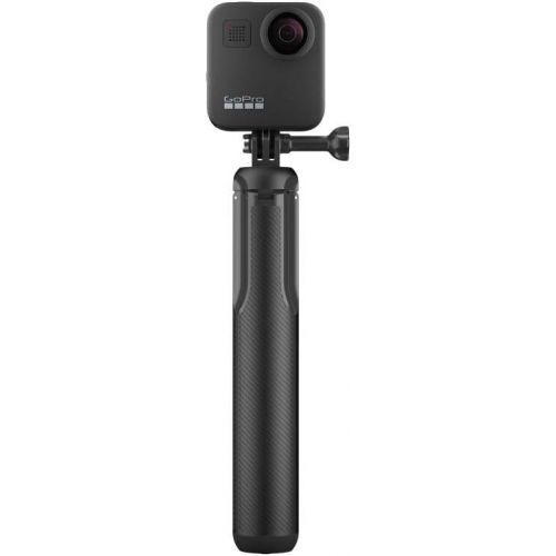 고프로 GoPro MAX Waterproof 360 Camera 5.6K30 UHD Video 16.6MP Photos 1080p Live Streaming Travel Bundle with Grip + Tripod, 32GB microSD Card, Cleaning Kit