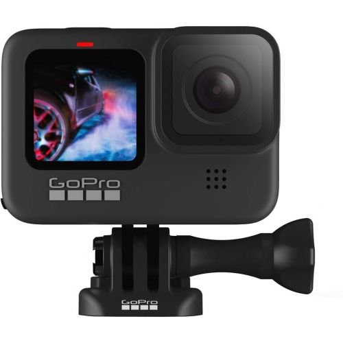 고프로 GoPro HERO9 Black, Waterproof Action Camera, 5K/4K Video, Essential Bundle with Extra Battery, 32GB microSD Card, Card Reader