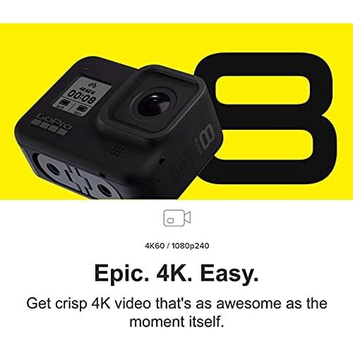 고프로 GoPro HERO8 Black E-Commerce Packaging - Waterproof Digital Action Camera with Touch Screen 4K HD Video 12MP Photos Live Streaming Stabilization