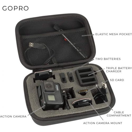 고프로 GoPro HERO9 (Hero 9) Action Camera (Black) with Premium Accessory Bundle ? Includes: SanDisk Ultra 64GB microSD Memory Card, Spare Battery, Underwater Housing, Carrying Case, & Muc