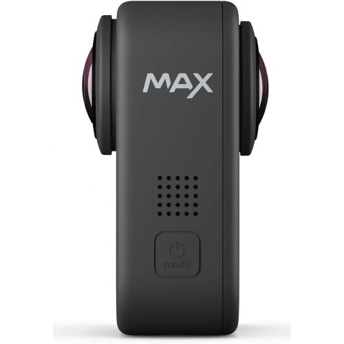 고프로 GoPro MAX Waterproof 360 Camera with Touch Screen, 5.6K30 UHD Video 16.6MP Photos Bundle with Dual Charger, Extra Battery, 32GB microSD Card, Cleaning Kit