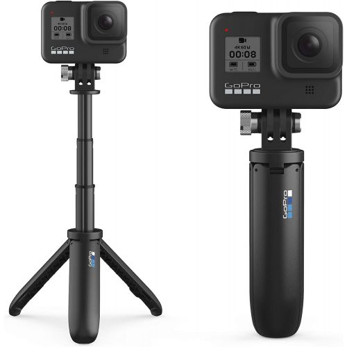 고프로 [아마존베스트]GoPro HERO8 Black Bundle - Includes HERO8 Black Camera, Shorty, Head Strap, 32GB SD Card, and 2 Rechargeable Batteries