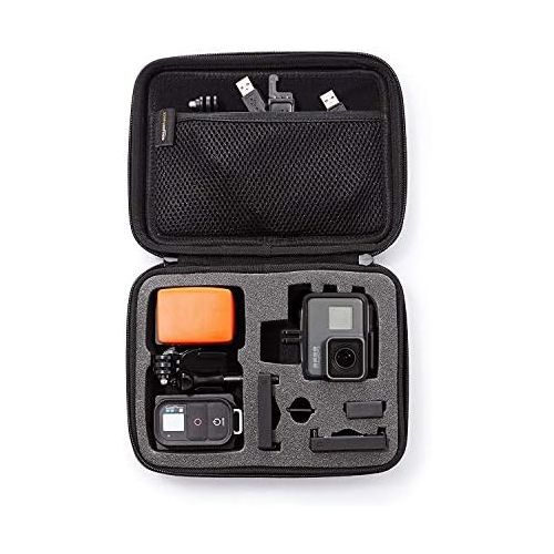 고프로 [아마존베스트]GoPro Tempered Glass Lens and Screen Protector for HERO8 Black (Official GoPro Accessory) & AmazonBasics Carry Case for GoPro Action Cameras - Small