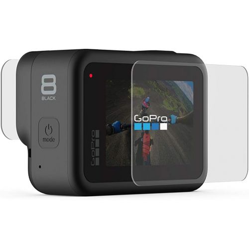 고프로 [아마존베스트]GoPro Tempered Glass Lens and Screen Protector for HERO8 Black (Official GoPro Accessory) & AmazonBasics Carry Case for GoPro Action Cameras - Small