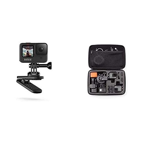 고프로 [아마존베스트]Magnetic Swivel Clip - Official GoPro Accessory & AmazonBasics Carry Case for GoPro Action Cameras - Large