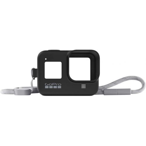 고프로 [아마존베스트]GoPro Case + Lanyard for HERO8 Black - Blackout (Official GoPro Accessory) Black & Amazon Basics Carry Case for GoPro Action Cameras - Large