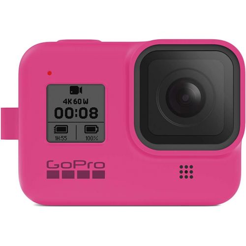 고프로 [아마존베스트]GoPro Case + Lanyard for HERO8 Black - Electric Pink (Official GoPro Accessory)