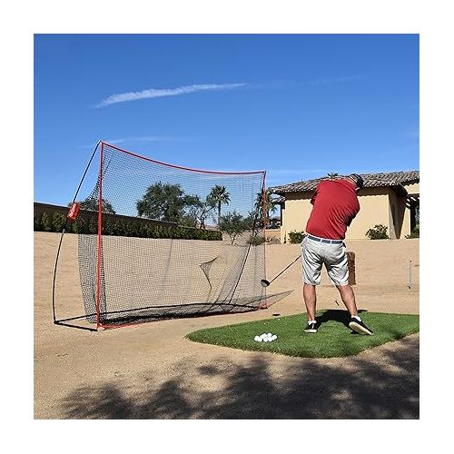  GoSports Golf Practice Hitting Net - Choose Between Huge 10 ft x 7 ft or 7 ft x 7 ft Nets - Personal Driving Range for Indoor or Outdoor Use - Designed by Golfers for Golfers