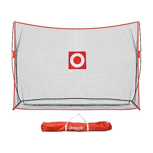  GoSports Golf Practice Hitting Net - Choose Between Huge 10 ft x 7 ft or 7 ft x 7 ft Nets - Personal Driving Range for Indoor or Outdoor Use - Designed by Golfers for Golfers