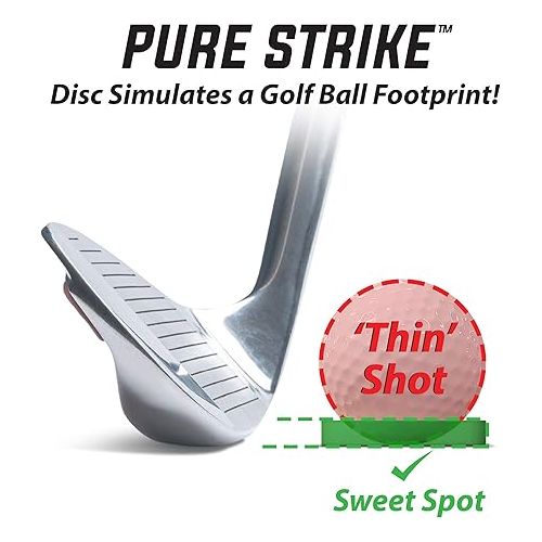  GoSports Golf Pure Strike Golf Training Discs 24 Pack - Eliminate Thin Shots!