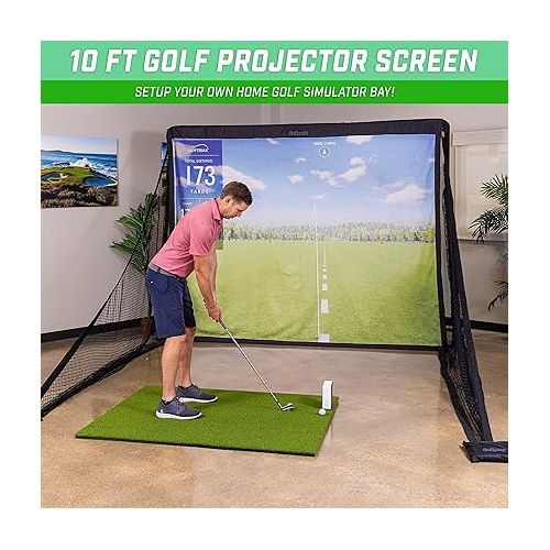  GoSports Golf Simulator Impact Screen - Choose 7 ft x 7 ft or 10 ft x 7 ft