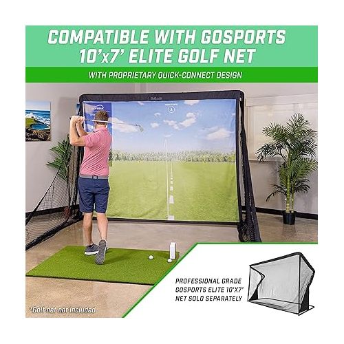  GoSports Golf Simulator Impact Screen - Choose 7 ft x 7 ft or 10 ft x 7 ft