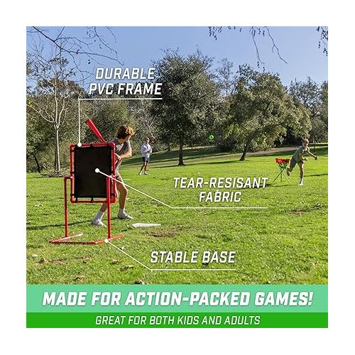  GoSports Baseball Strike Zone Target for Plastic Balls - Compatible with Blitzball and Wiffle Ball