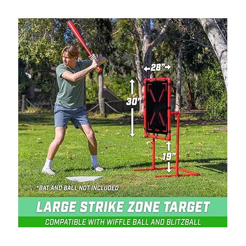  GoSports Baseball Strike Zone Target for Plastic Balls - Compatible with Blitzball and Wiffle Ball