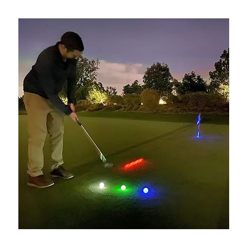  GoSports Light Up LED Golf Balls 12 Pack - Impact Activated with 10 Minute Timer