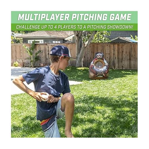  GoSports Inflataman Baseball Toss Challenge - Inflatable Catcher Strike Zone Pitching Game