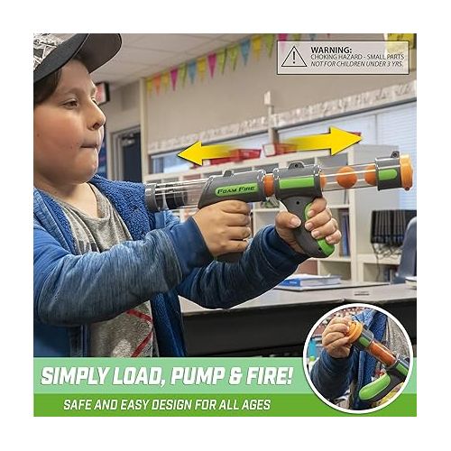  GoSports Official Foam Fire Blasters - 2 Pack Toy Blasters & Replacement Bullet Balls - Fun for Accuracy Games and GoSports Foam Fire Shooting Games