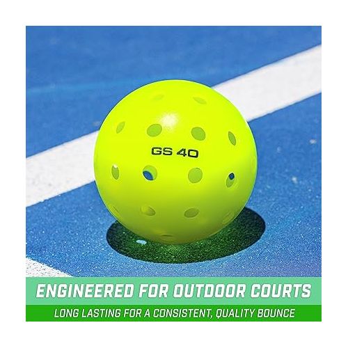  GoSports GS 40 Pickleball Balls - 12 or 36 Pack of Regulation USAPA Pickleballs