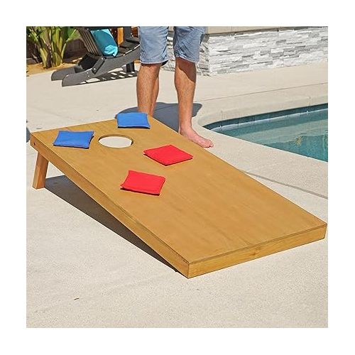  GoSports Official Regulation Cornhole Bean Bags Set (8 All Weather Bags) - America Stars and Stripes or Red and Blue - Choose Your Style