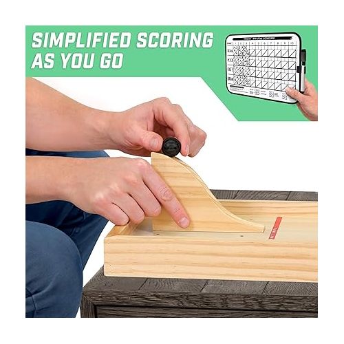  GoSports Tabletop Bowling Game Set for Kids & Adults - Bowling Alley Board, Launch Ramp, Balls, Pins & Scorecard