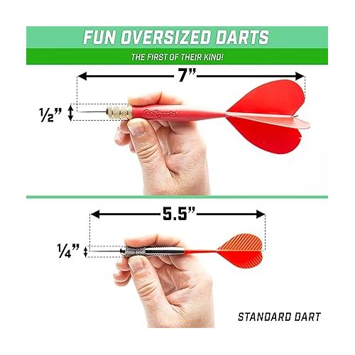  GoSports XL Darts for Giant Dartboard - 12 Pack Replacement Darts