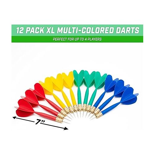  GoSports XL Darts for Giant Dartboard - 12 Pack Replacement Darts