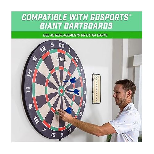  GoSports XL Darts for Giant Dartboard - 12 Pack Replacement Darts