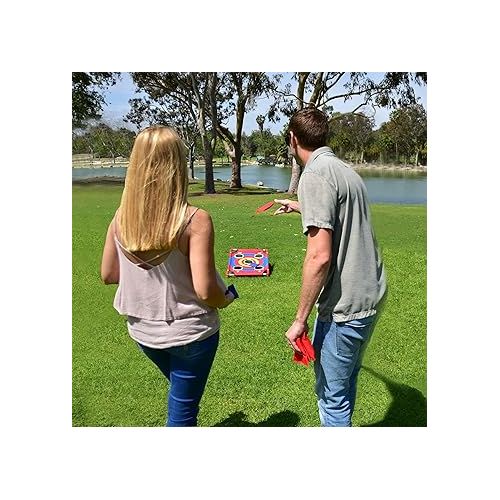  GoSports Portable PVC Framed Bean Bag Toss Games - Great for All Ages & Includes Fun Rules, Choose Your Style