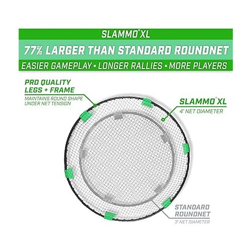  GoSports Slammo XL Game Set Huge 48 Inch Net Great for Beginners, Younger Players or Group Play