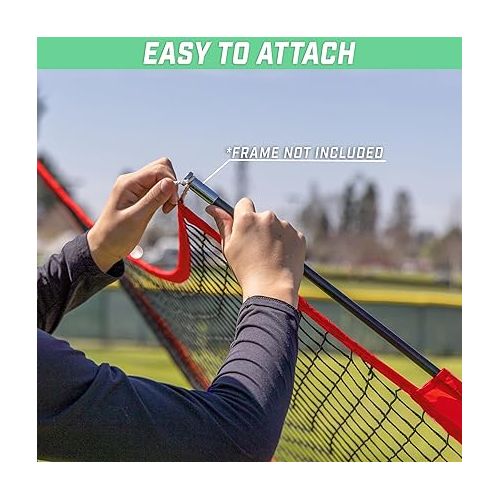  GoSports Team Tone Replacement 7' x 7' Baseball/Softball Net - Compatible with GoSports Brand 7 ft x 7 ft Baseball Net - Frame Not Included - Choose Your Color