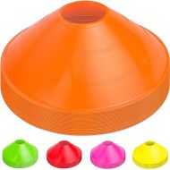 GoSports Premium Sports Cones for Agility Training and Drills - 20 Pack with Tote - Orange, Green, Pink, Yellow, or Red