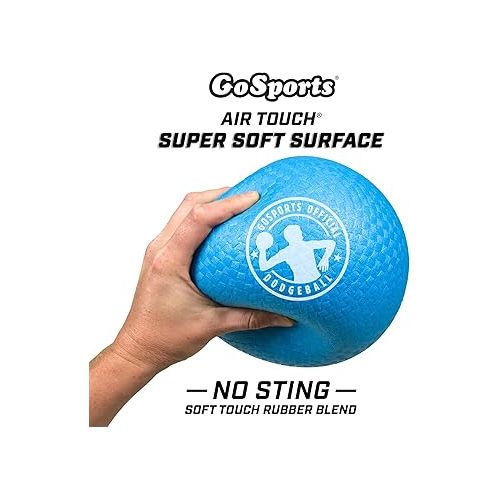  GoSports Inflatable Dodgeball - No Sting Balls - Includes Ball Pump & Mesh Bag