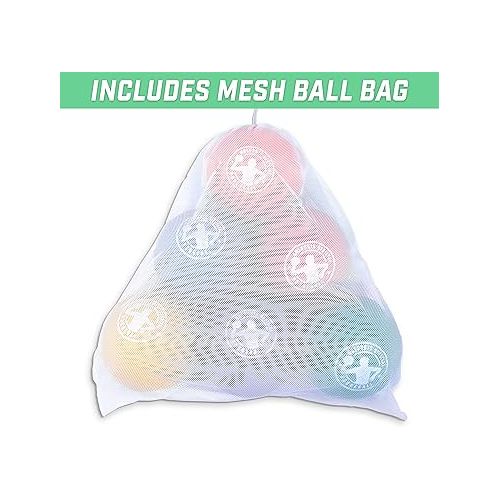  GoSports Inflatable Dodgeball - No Sting Balls - Includes Ball Pump & Mesh Bag