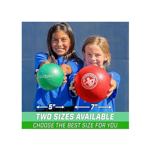  GoSports Inflatable Dodgeball - No Sting Balls - Includes Ball Pump & Mesh Bag