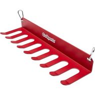 GoSports Baseball & Softball Bat Rack - Holds 16 Bats - Mount on Wall or Clip on Dugout Fence - Black or Red