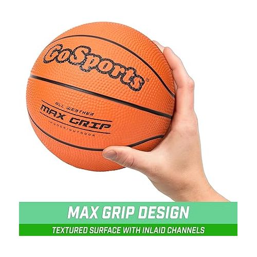 GoSports 7 Inch Mini Basketball 3 Pack with Premium Pump - Perfect for Mini Hoops or Training