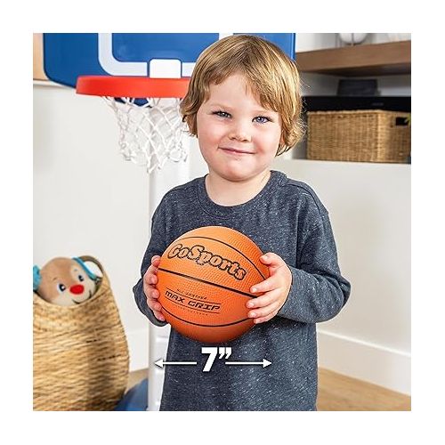  GoSports 7 Inch Mini Basketball 3 Pack with Premium Pump - Perfect for Mini Hoops or Training