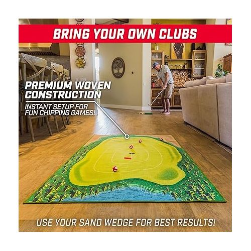  The Original GoSports Chip N' Stick - Giant Golf Games with Balls and Chipping Mat - Choose Classic, Mid-Size, Darts or Islands